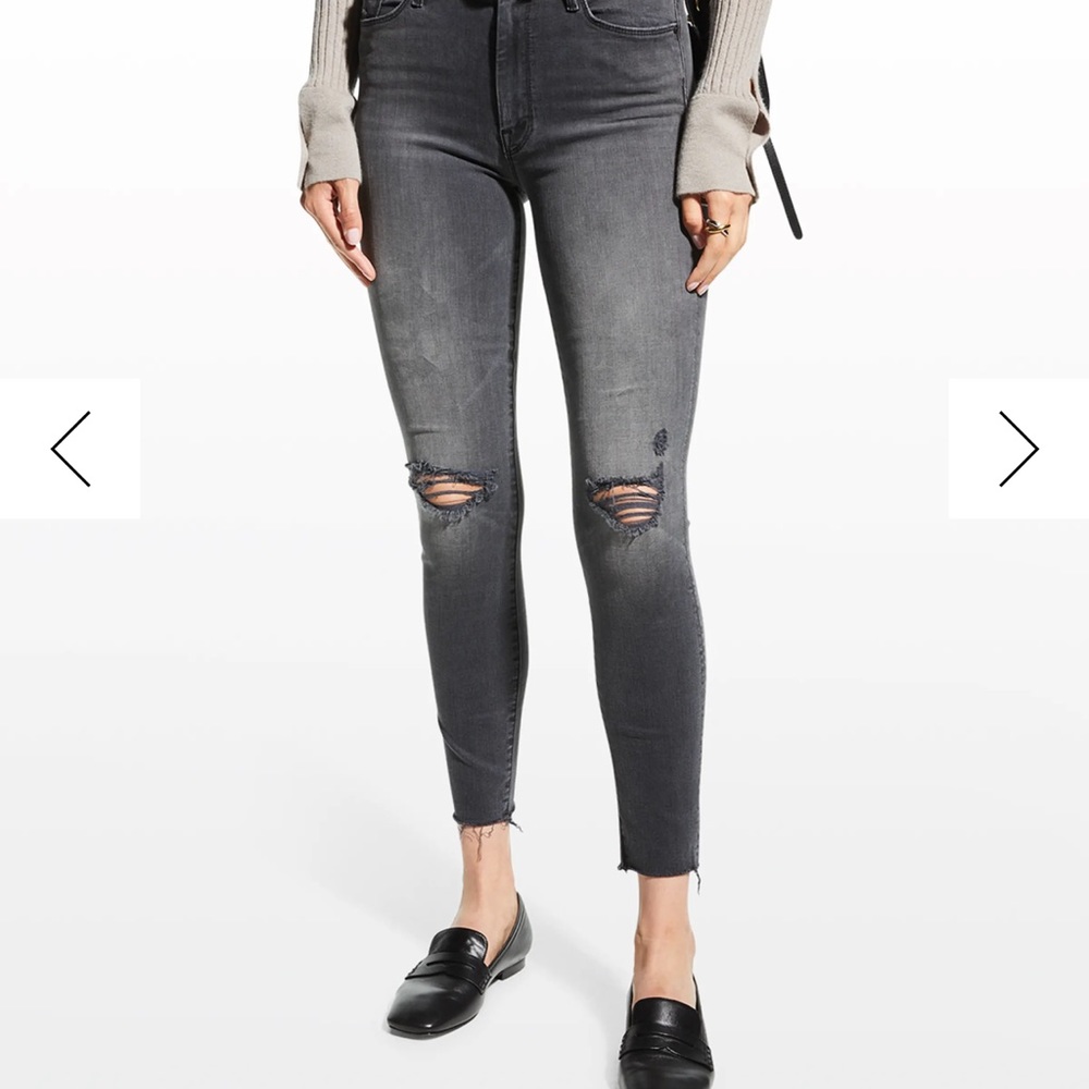 Mother looker ankle fray Jean